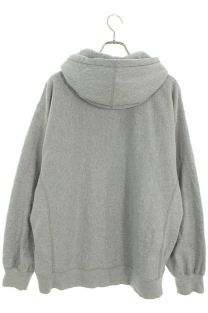 Supreme Cross Box Logo Hooded Sweatshirt Gray Size XL