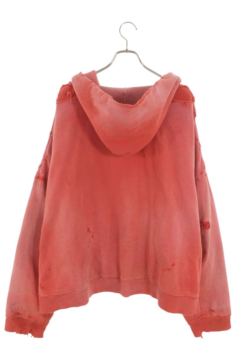 READYMADE Vintage Pullover Hoodie Red Size L