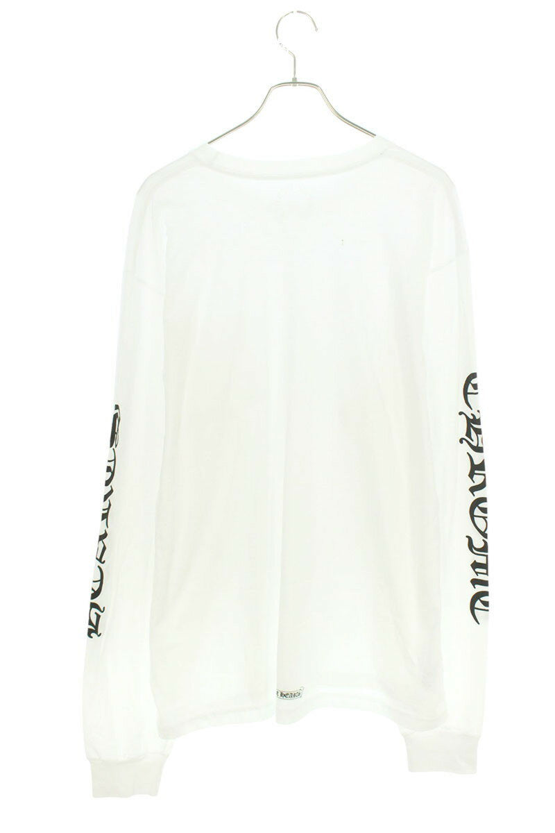 Chrome Hearts Neck Logo Print Long Sleeve Tee White Size XXL