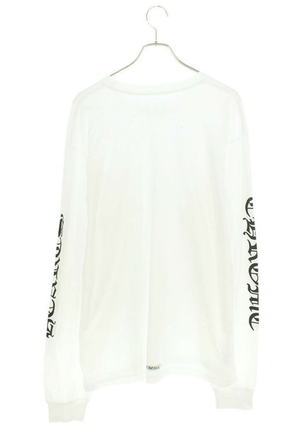 Chrome Hearts Neck Logo Print Long Sleeve Tee White Size XXL