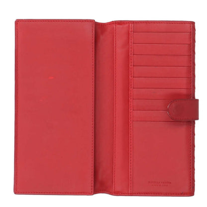 Bottega Veneta Leather Wallet Red