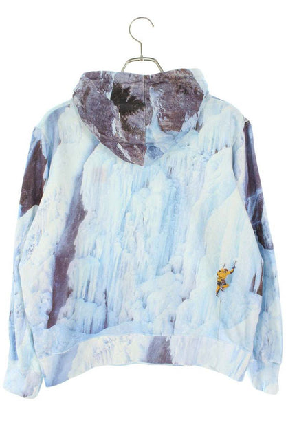 Supreme x The North Face 21SS Ice Climb Hooded Sweatshirt Blue Size M