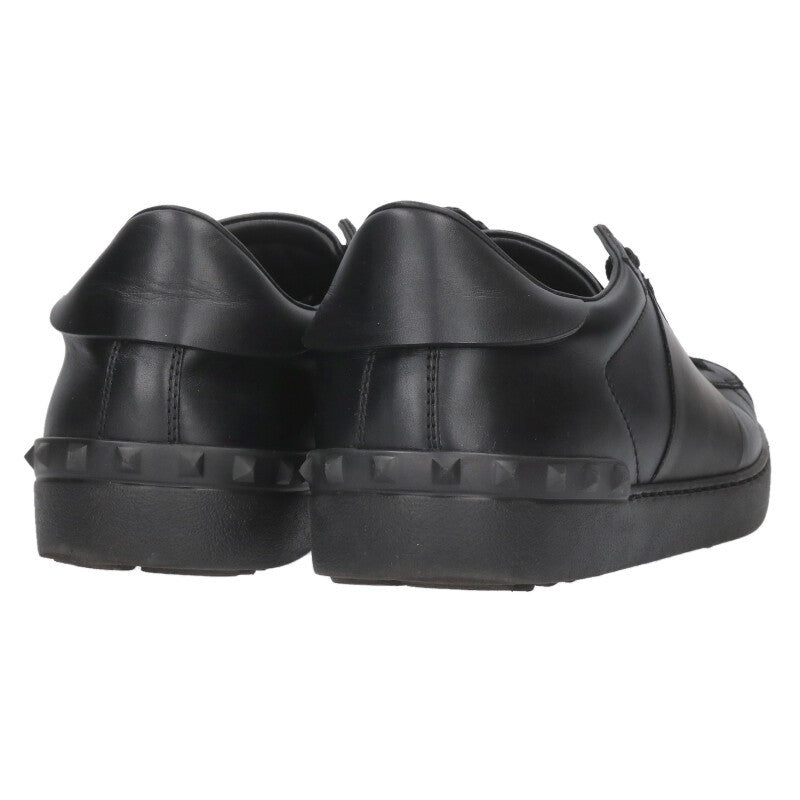 Valentino Leather Sneakers Black Size 43