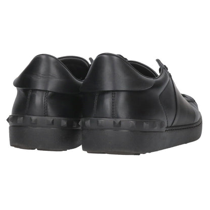 Valentino Leather Sneakers Black Size 43