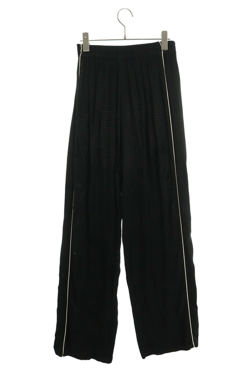 Balenciaga BLACK HOUNDSTOOTH TRACK Long Pants Black Size XS