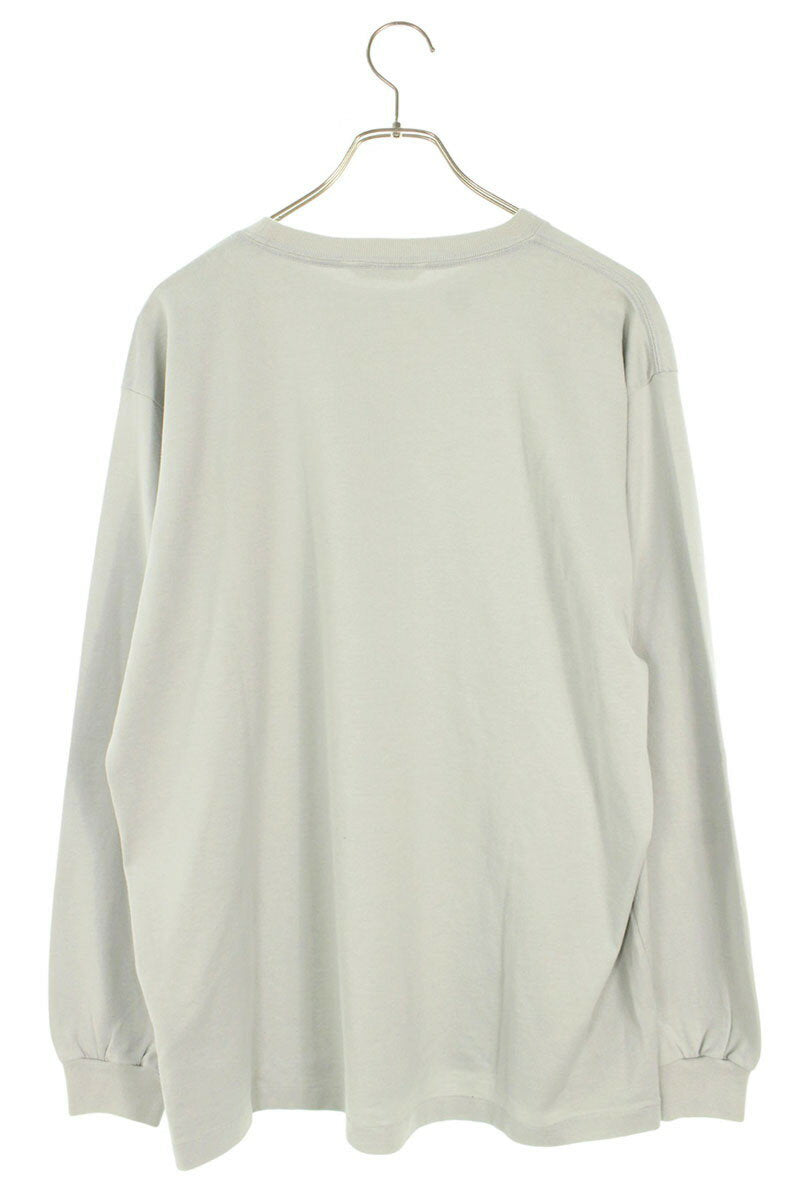 Auralee Crewneck Long Sleeve T-Shirt Blue Size L