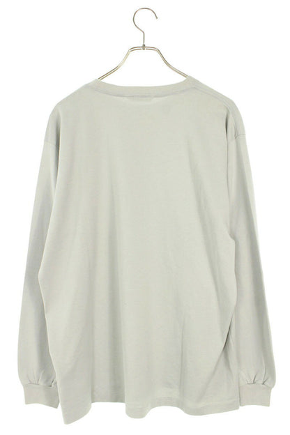 Auralee Crewneck Long Sleeve T-Shirt Blue Size L