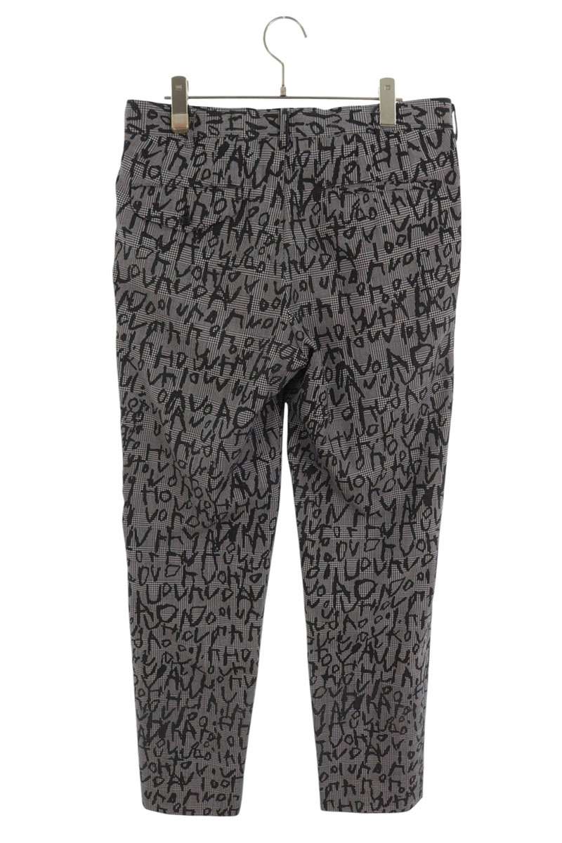 Comme des Garcons AD2023 All-Over Print Long Pants Gray x Black Size S