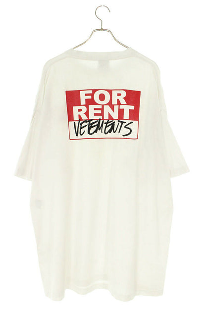 Vetements FOR RENT Print Oversized T-Shirt White x Red Size S