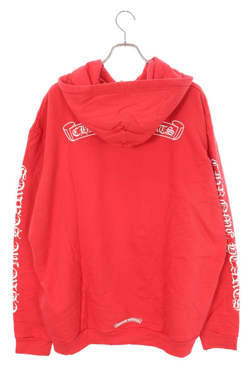 Chrome Hearts SWTSHRT PLVR Print Pullover Hoodie Red Size XXL