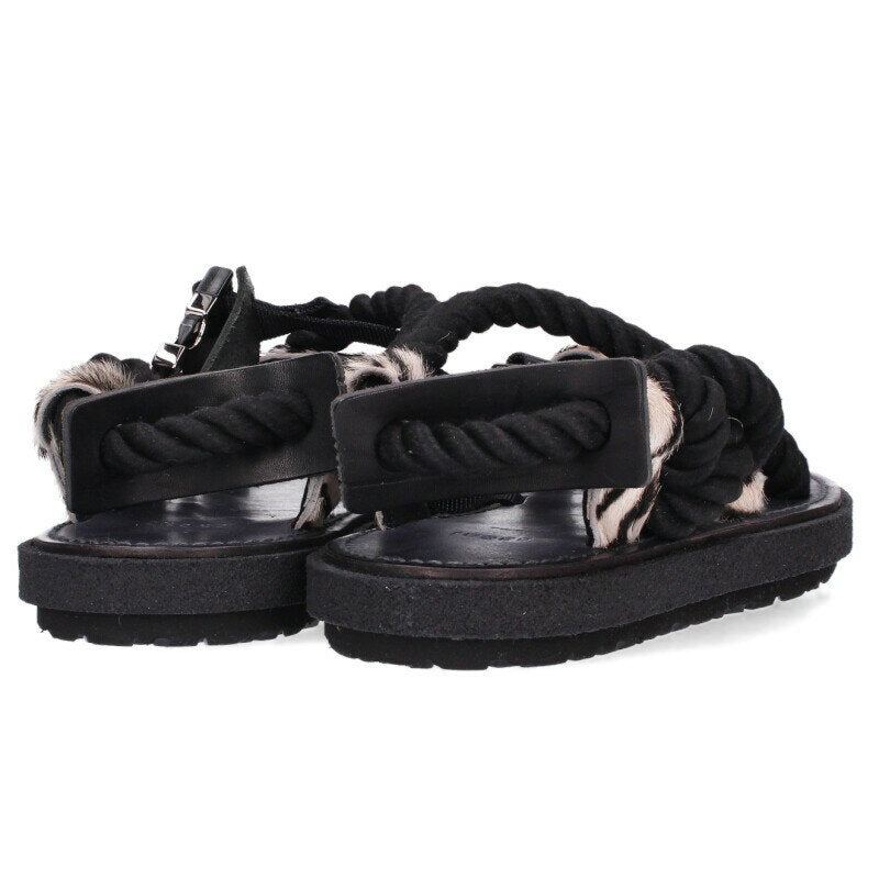 Sacai HARAKO Sandals Black Size 41