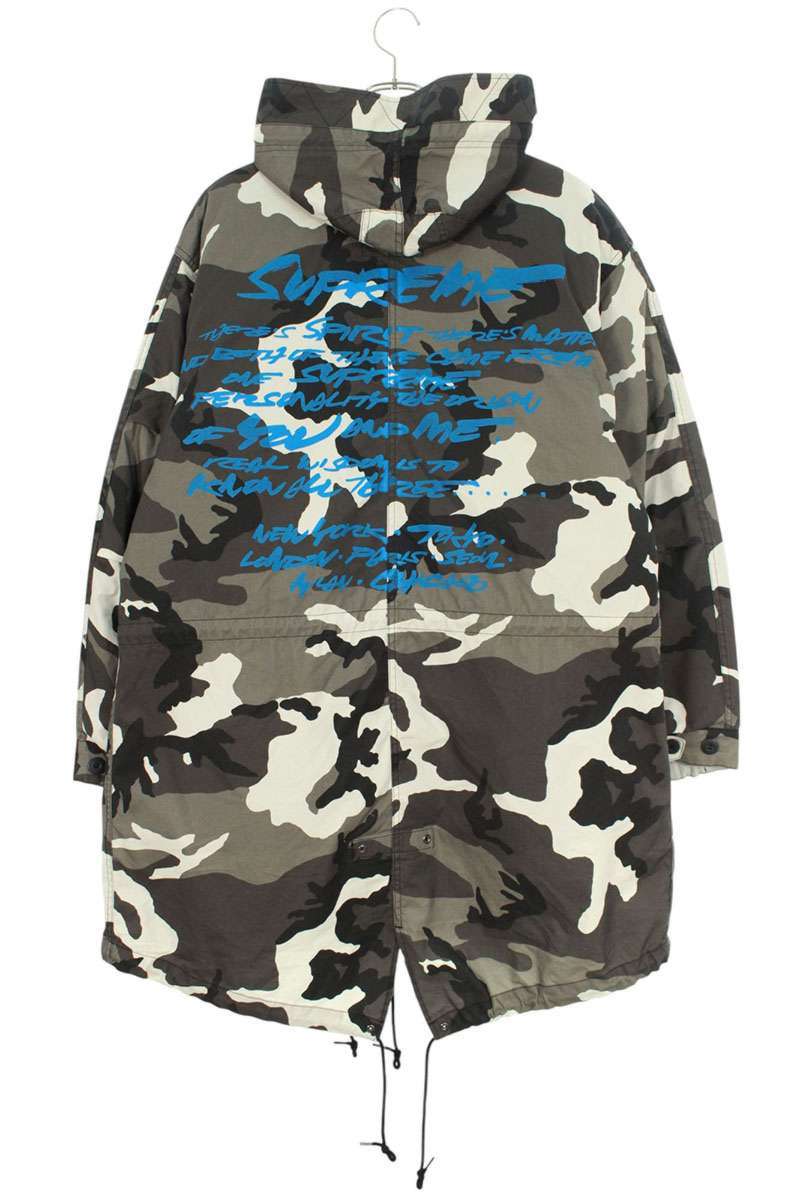 Supreme 24SS Futura Fishtail Parka Coat Gray Size S