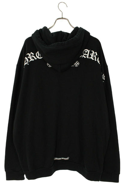 Chrome Hearts SWTSHRT PLVR Logo Print Hoodie Black Size XXL