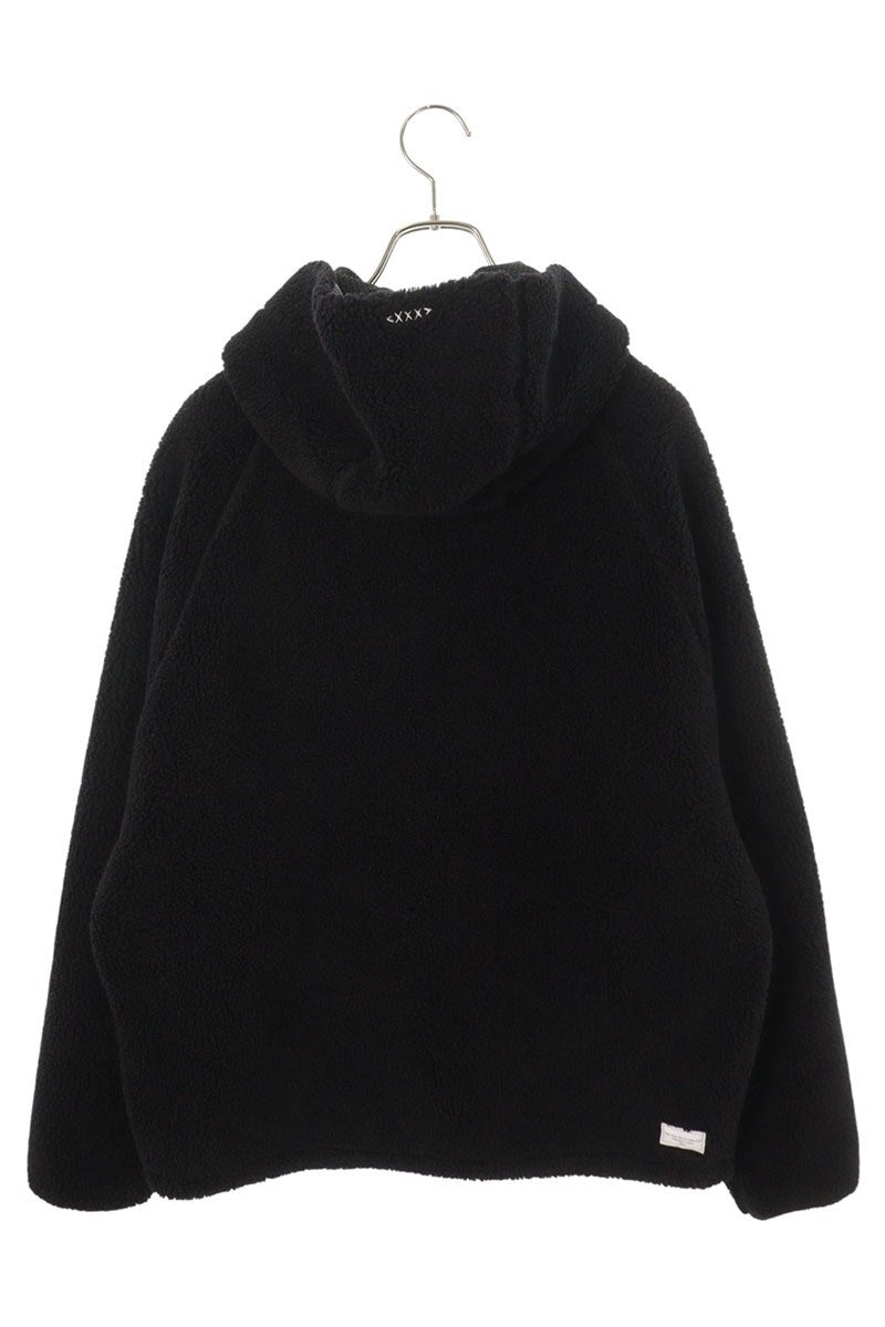 GOD SELECTION XXX Logo Embroidered Boa Blouson Black Size M