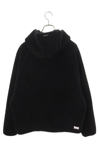 GOD SELECTION XXX Logo Embroidered Boa Blouson Black Size M