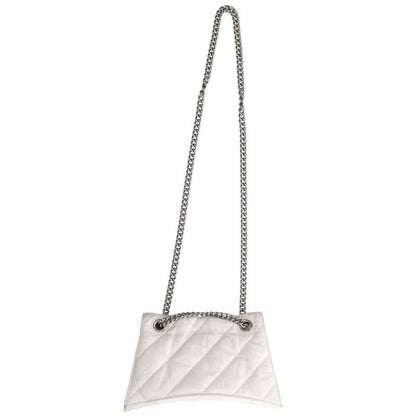 Balenciaga Crush Chain Bag Strap Shoulder White x Silver One Size