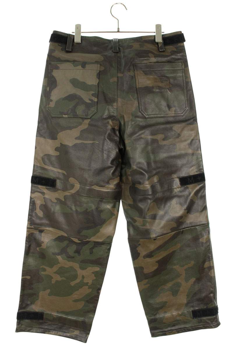Supreme x FRANCOIS GIRBAUD 25SS Shuttle Tape Leather Cargo Pant Green US 30