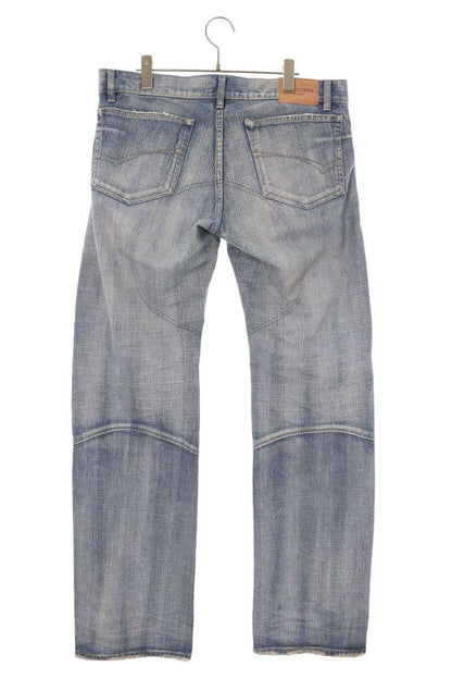 BALENCIAGA 25SS Washed Denim Pants Blue Size 32