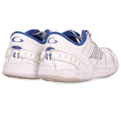 BALENCIAGA Hamptons Sneakers White and Blue Size 7.5