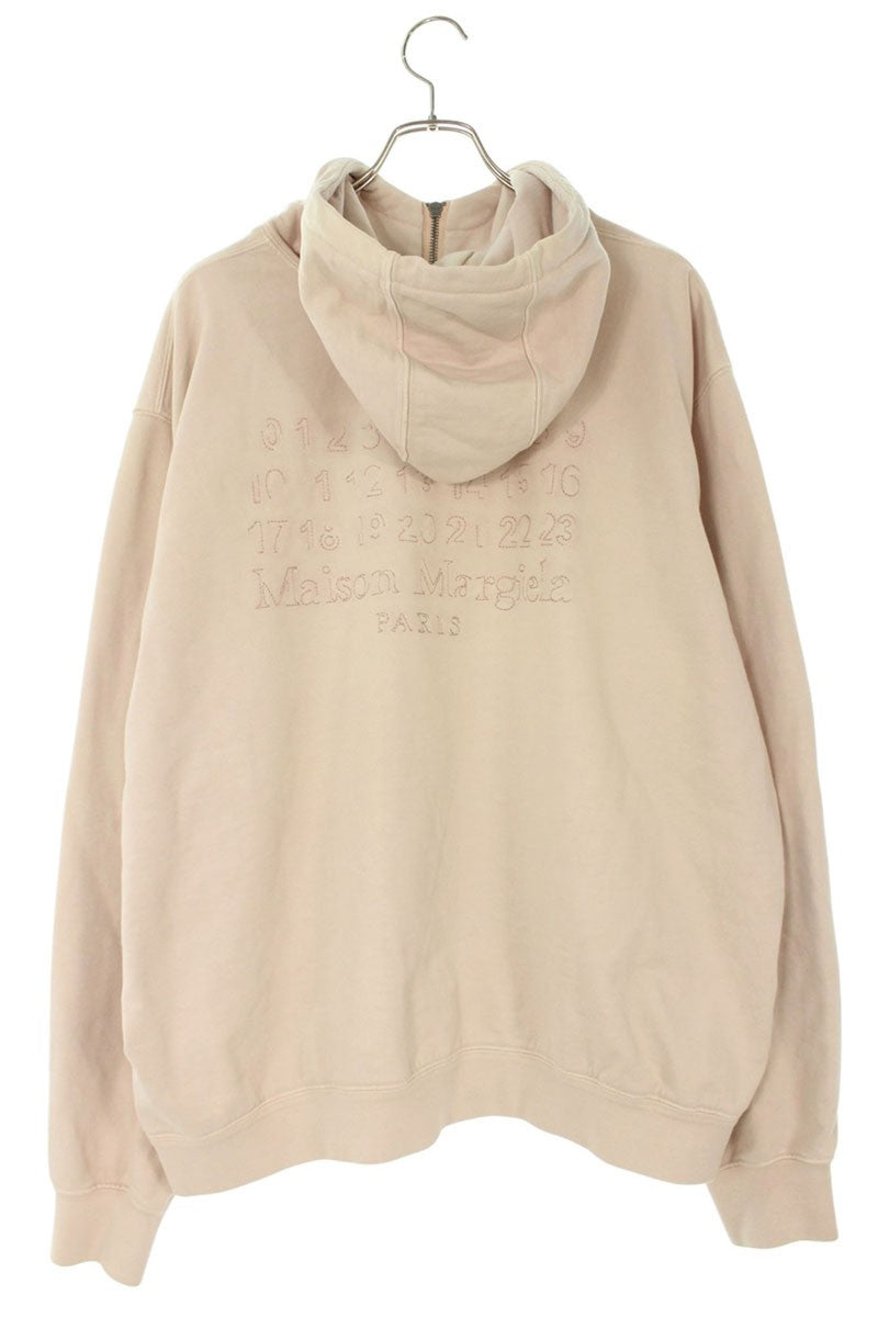 Maison Margiela 24AW embroidery Logo Hoodie Beige Size XS