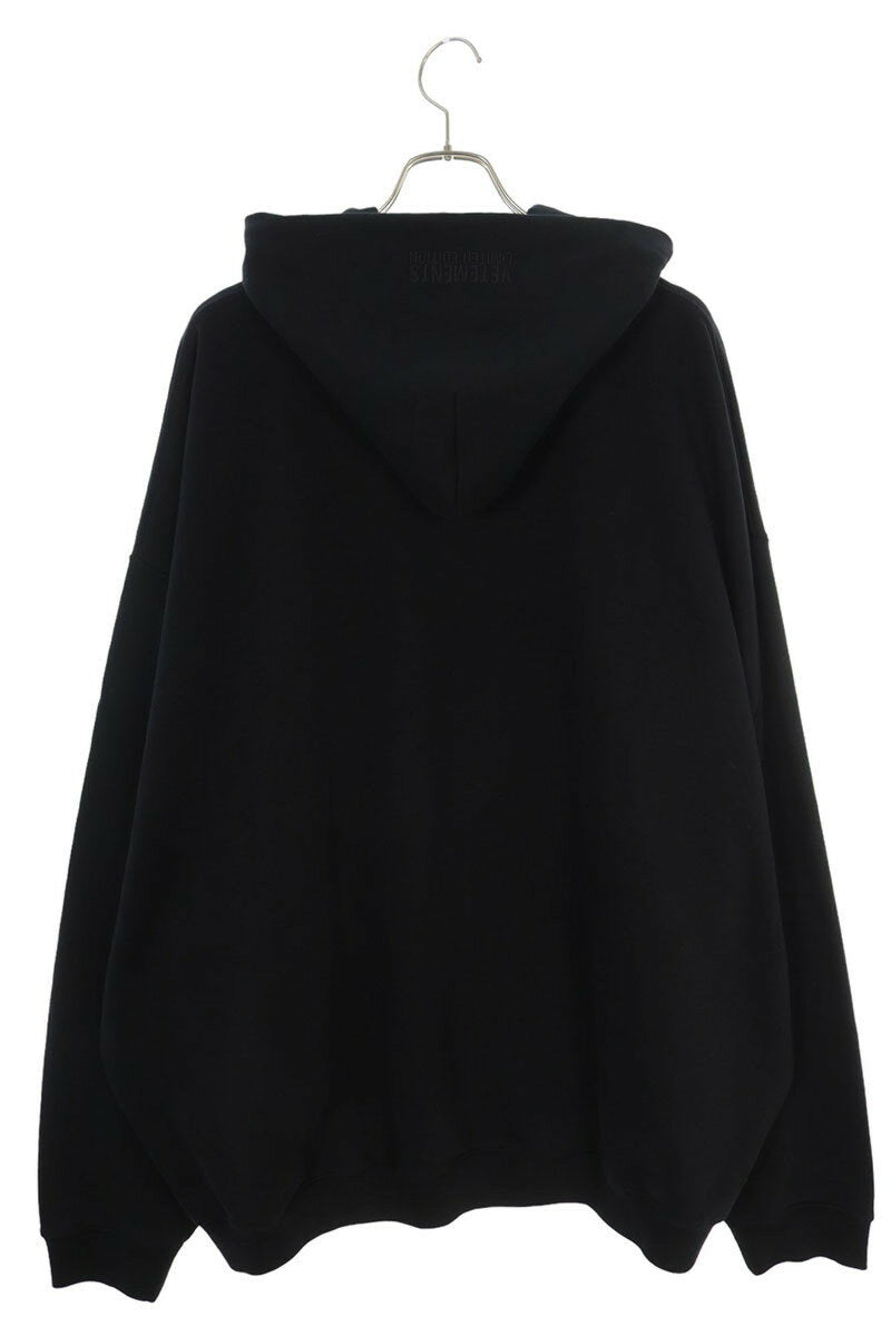 Vetements 24AW embroidery Logo Hoodie Black Size XL