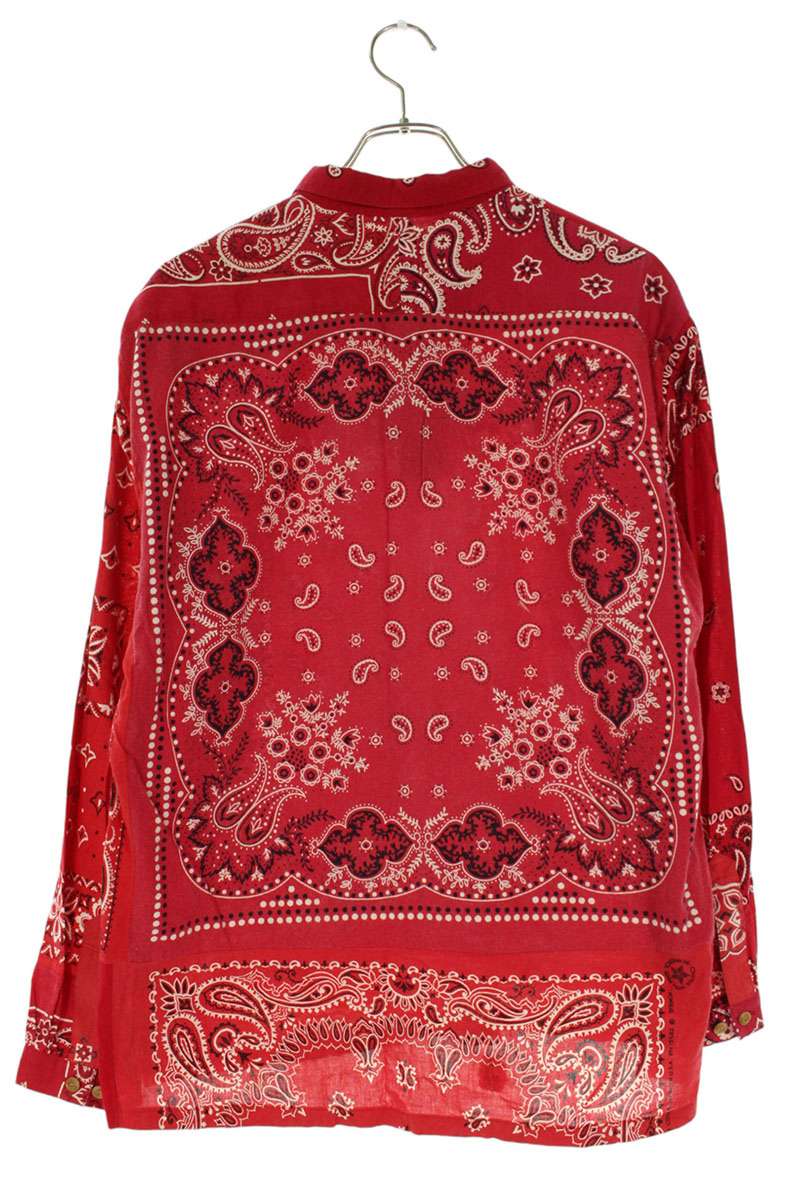 Visvim 18SS KERCHIEF TUNIC SHIRT Red Size M