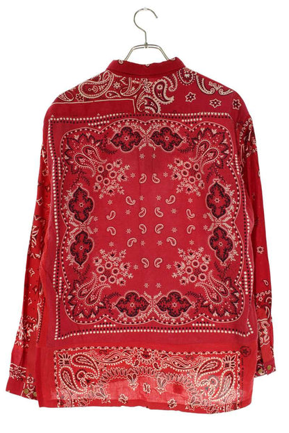 Visvim 18SS KERCHIEF TUNIC SHIRT Red Size M
