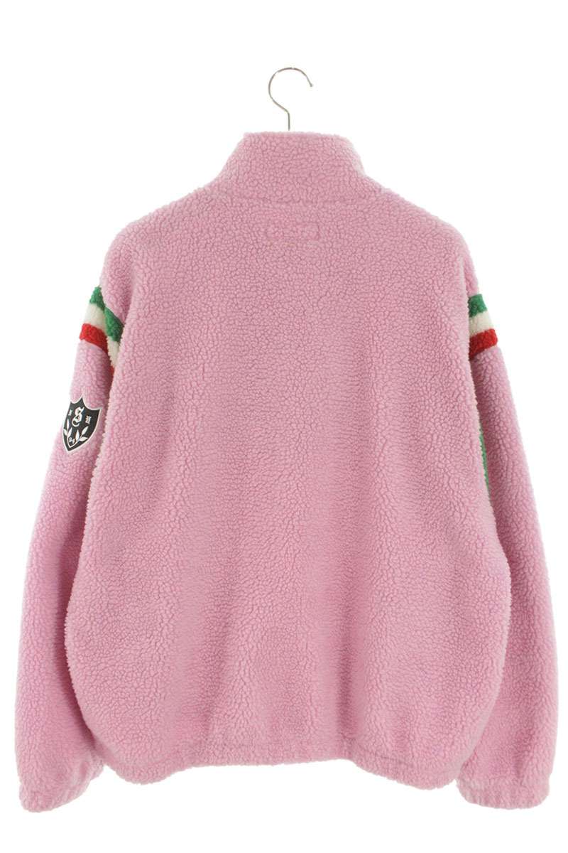 Supreme Arc Half Zip Fleece Pullover Logo Blouson Pink Size L