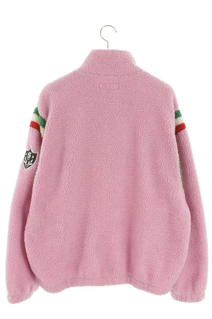 Supreme Arc Half Zip Fleece Pullover Logo Blouson Pink Size L