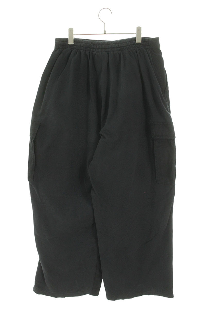 BALENCIAGA Sweat Cargo Long Pants Black Size M