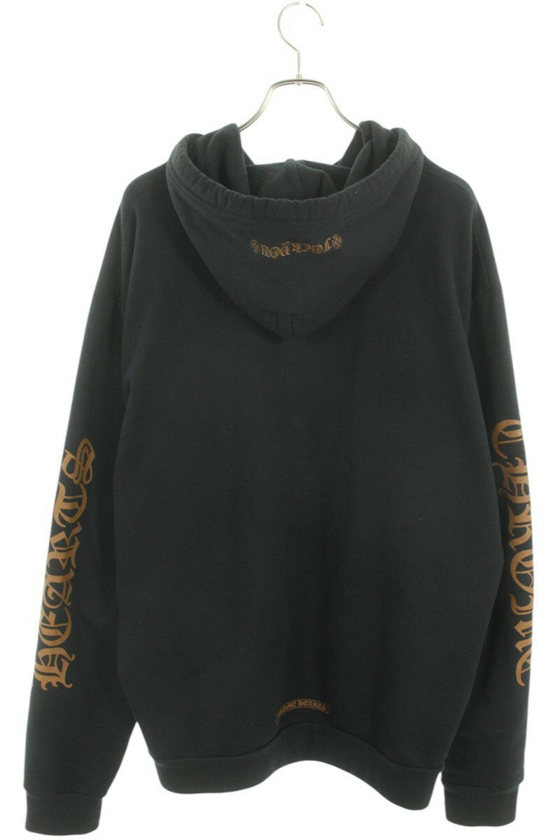 Chrome Hearts SWTSHRT PLVR Logo Print Pullover Hoodie Black x Brown Size L