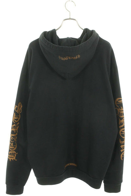 Chrome Hearts SWTSHRT PLVR Logo Print Pullover Hoodie Black x Brown Size L