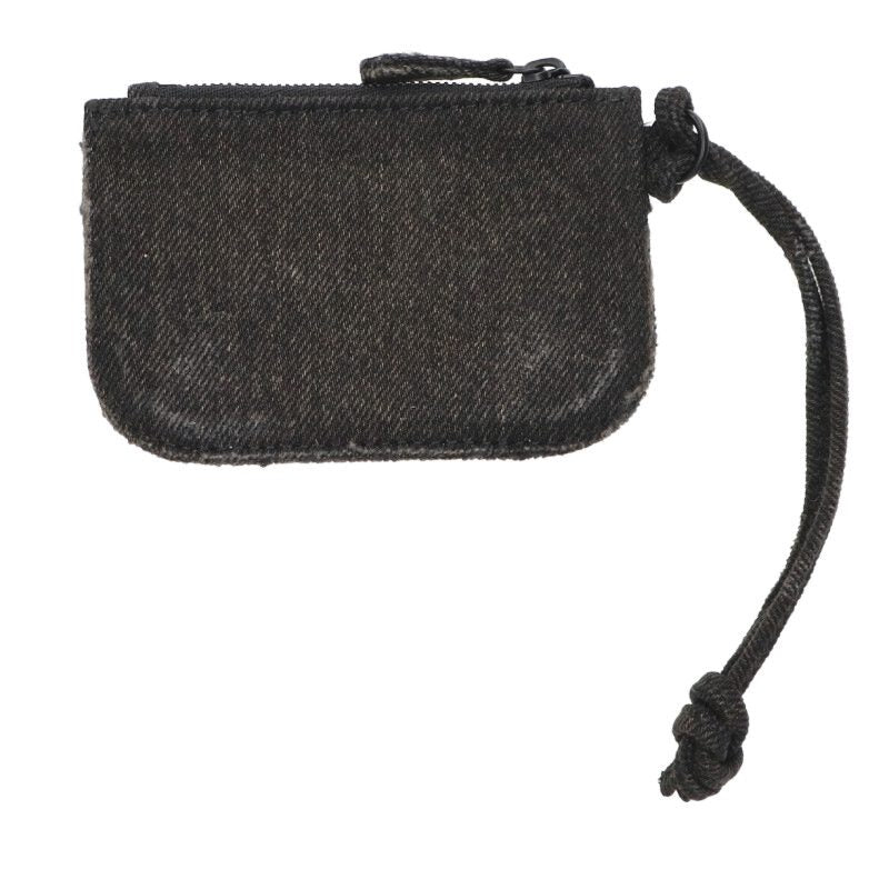 Balenciaga Denim coin case Black One Size