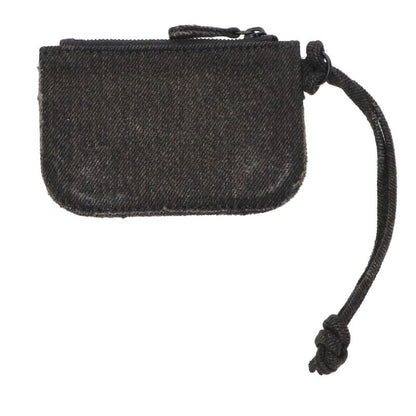 Balenciaga Denim coin case Black One Size