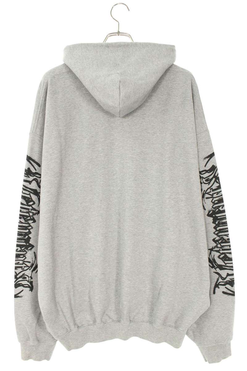 Vetements 25AW Goth Oversized Hoodie Gray Size M