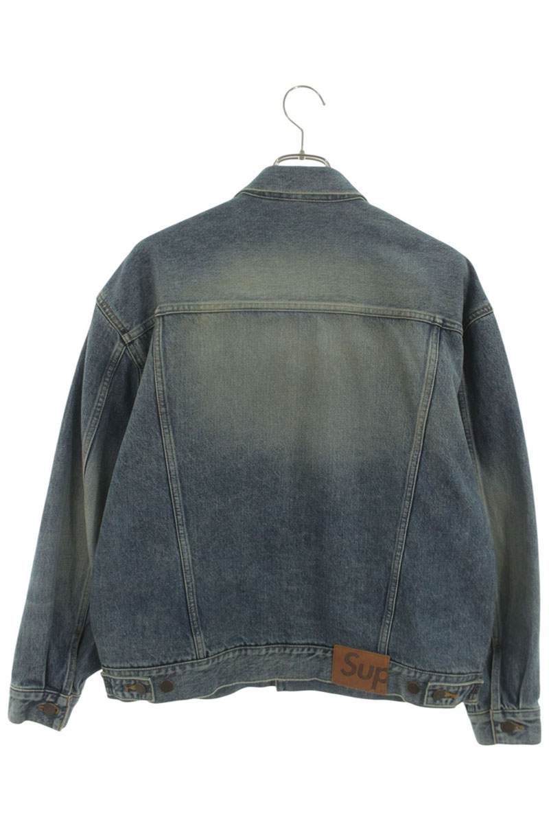 Supreme 24AW DISTRESSED SELVEDGE TRUCKER JACKET Blue Size S