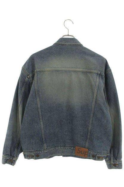 Supreme 24AW DISTRESSED SELVEDGE TRUCKER JACKET Blue Size S