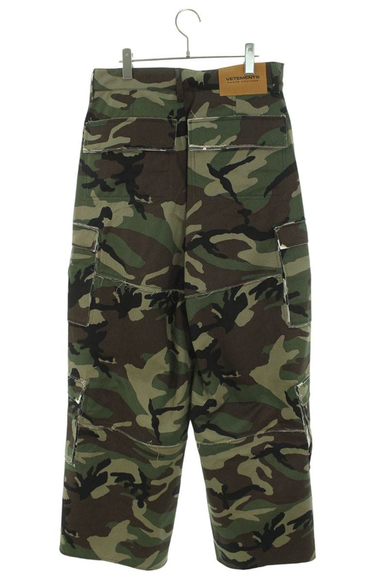 Vetements 24AW Camo Cargo Long Pants Green Size S