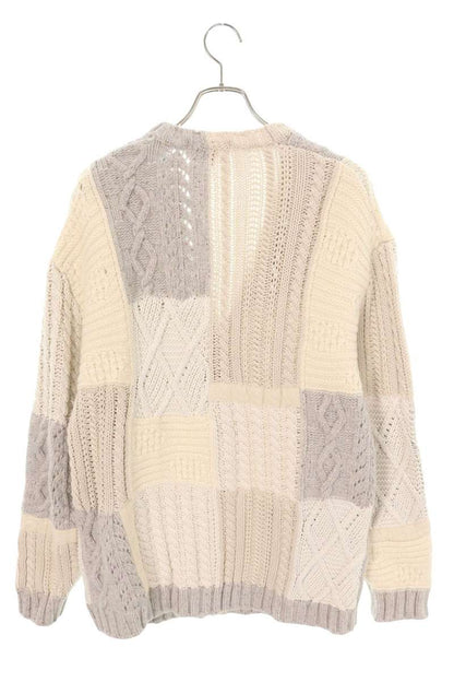 Supreme 23AW Patchwork Cable Knit Cardigan White Size L