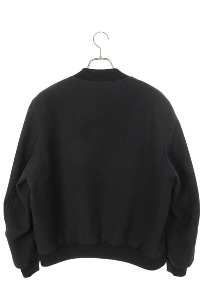 Dries Van Noten Vanny Wool Gabardine Bomber Jacket Gray Size 52