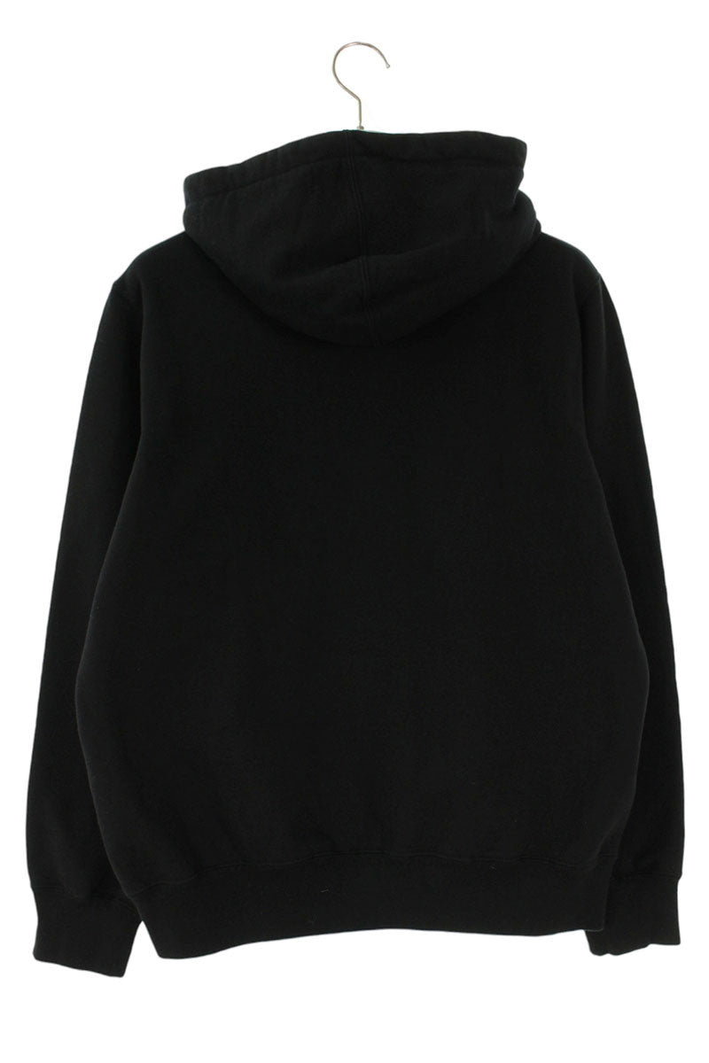 Supreme 19AW Text Rib Hooded Sweatshirt Black Size S