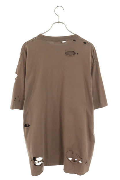 Balenciaga Logo Print T-Shirt Brown Size XS