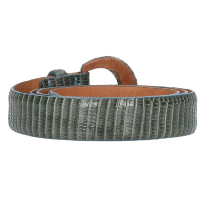 Ralph Lauren Lizard Skin Narrow Belt Green Size ONE SIZE