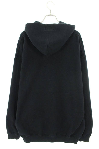 Vetements 24SS Logo Print Hoodie Black x Yellow Size S