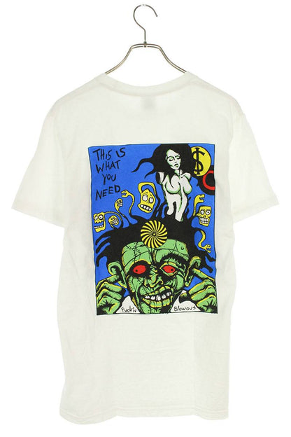 Supreme 25AW Fuckin Blowout Tee Front Print T-Shirt White Size S