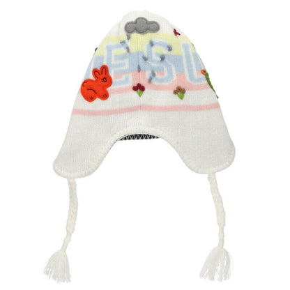 SUPREME 25AW Earflap Applique Beanie White Size ONE SIZE