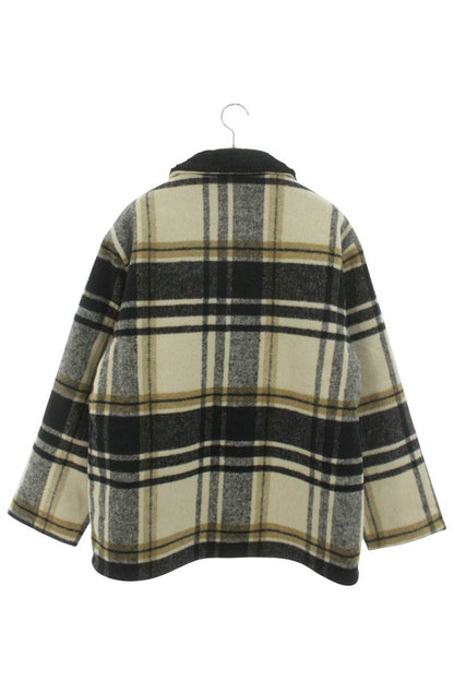 Supreme 25AW Plaid Car Coat White x Black Size M