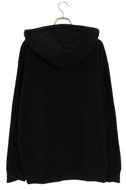 MM6 Numbering Print Pullover Hoodie Black Size L