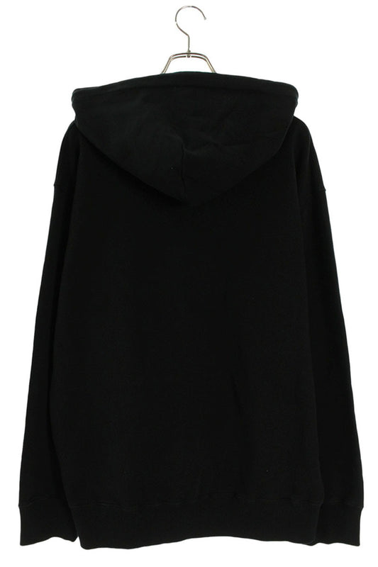 MM6 Numbering Print Pullover Hoodie Black Size L