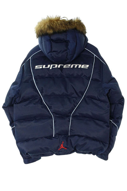 SUPREME 24AW NIKE Jordan Puffer Jacket Blue Size S